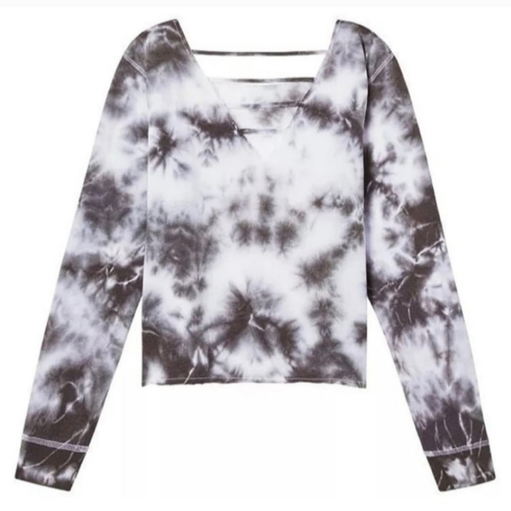 Victoria Secret Pink Tie Dye Ladder Back Pullover